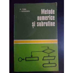 Metode Numerice Si Subrutine - M.toma I . Odagescu ,540596