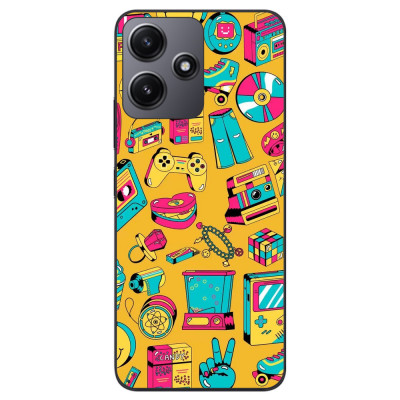 Husa compatibila cu Xiaomi Redmi 12 5G Silicon Gel Tpu Model Pop Art Vintage foto