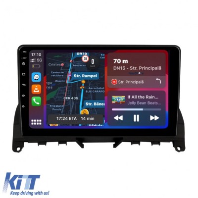 Navigatie Dedicata Mercedes Benz C-Class W204 S204 (2006 - 2013), 9Inch, 2Gb Ram, 64Gb Stocare, Carplay Performance AutoTuning foto