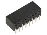 Soclu Șiruri Pini Mamă 2,54mm 16 PIN THT pentru PCB