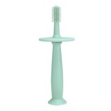 Periuta de Dinti din Silicon pentru Bebelusi, fara BPA, 360 Grade, Bariera Anti-Inghitire, Maner Ergonomic