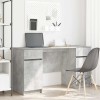 VidaXL Birou cu sertar cu ușă Gri beton 140 x 49 x 76 cm Lemn compozit 3328510