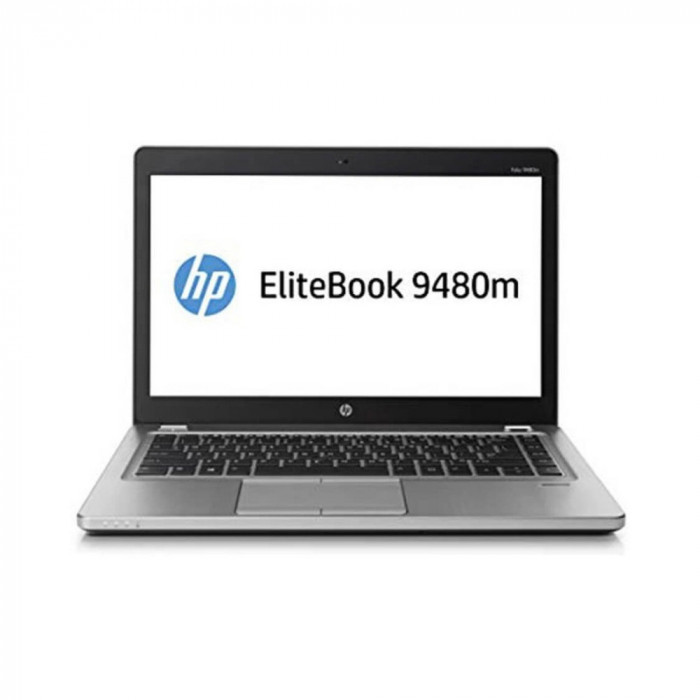 Laptop refurbished HP Elitebook Folio 9480M, Procesor I5 4310U, Memorie RAM 4 GB, SSD 160 GB, Webcam, Ecran 14 inch