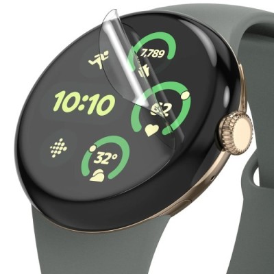 Folie pentru Google Pixel Watch 3 45mm (set 3) - Ringke Dual Easy Film - Clear foto