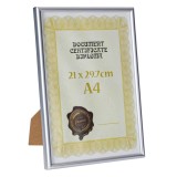 Ramă foto A4 din plastic argintiu 21x29.7 cm, CMCLASS