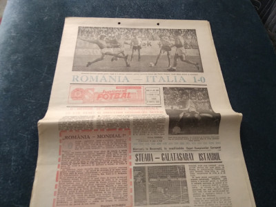 ZIARUL SPORTUL SUPLIMENT FOTBAL 31 MARTIE 1989 ROMANIA ITALIA foto