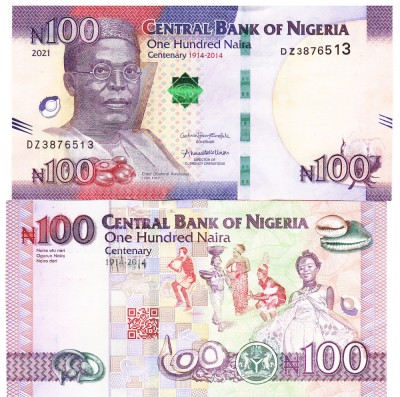 Nigeria 100 Naira 2021 P-41 Comemorativa UNC foto