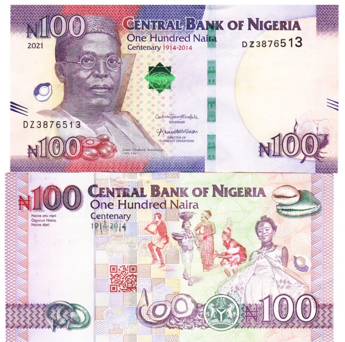 Nigeria 100 Naira 2021 P-41 Comemorativa UNC