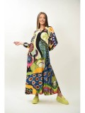 Cumpara ieftin ROCHIE MAXI ELEGANTA LUNGA CU BUZUNARE MANECA LUNGA BALI TALIE UNICA Multicolora