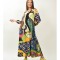 ROCHIE MAXI ELEGANTA LUNGA CU BUZUNARE MANECA LUNGA BALI TALIE UNICA Multicolora