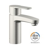 Cumpara ieftin Baterie Lavoar Monocomanda AVITAL Tera Inox, cartus ceramic 35mm, ventil push-open, racorduri flexibile, montaj rapid