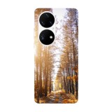 Husa compatibila cu Huawei Nova Y70 model Forest fall road, Silicon, TPU, Viceversa, Transparent, Carcasa