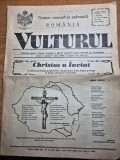 Ziarul vulturul mai 1994 - numar de paste, ziar regalist