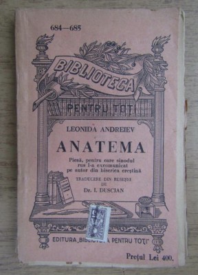 Leonida Andreiew - Anatema (1915) foto