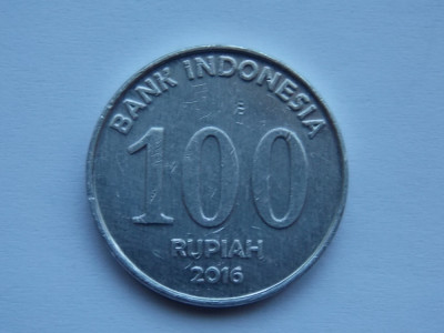 100 RUPIAH 2016 INDONEZIA foto