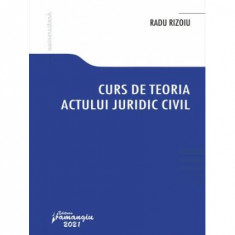 Curs de teoria actului juridic civil - Paperback - Radu Rizoiu - Hamangiu