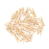 Accesorii creatie - lemn - carlig, natur, 3cm, set 28 buc, Colorarte