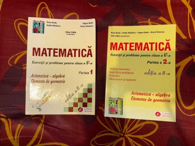 Matematica, part. 1-2 Exercitii si probleme pentru clasa a V-a / Gina Caba (coord.) foto