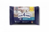 Club 4 Paws Hrana umeda caini - cu miel, set 5+1, 6 80 g