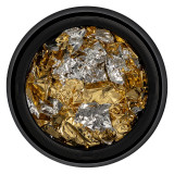 Cumpara ieftin Foita Unghii LUXORISE - Unique Gold &amp; Silver #03, LUXORISE Nail Art