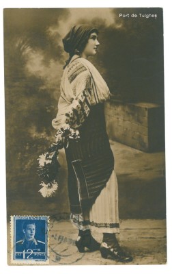 5326 - TULGHES, Harghita, Port Popular Femeie - old postcard - used - TCV foto
