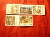 Serie mica Dubai 1967 Povestirile Filozofului Chaijam , 5 valori stampilate, Stampilat