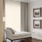 Set perdea tip tesatura in cu rejansa din bumbac tip fagure, Rio de Janeiro, Madison, 300x210 cm, Crem, 2 buc