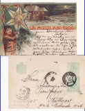Romania-Felicitare Anul Nou 1900-litografie, RR
