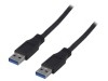 Cablu USB 3.0 A-A 2m Negru, Logilink