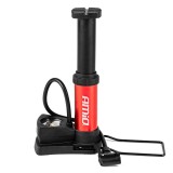 Pompă de picior mini de &icirc;naltă presiune cu manometru PU03