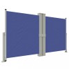 Copertina laterala retractabila, albastru, 140x1200 cm