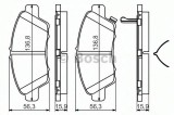 Set placute frana,frana disc HONDA JAZZ III (GE) (2007 - 2013) BOSCH 0 986 494 562