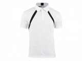 Tricou polo barbati Slazenger Lob Cool Fit, white-black, M