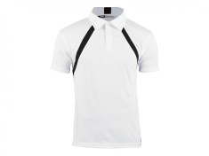 Tricou polo barbati Slazenger Lob Cool Fit, white-black, M