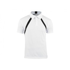 Tricou polo barbati Slazenger Lob Cool Fit, white-black, M