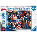 Cumpara ieftin Ravensburger - Puzzle capitanul America 100 piese