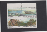 RUSIA 1995 FAUNA - REZERVATII NATURALE - Serie 4 timbre in bloc MNH**, Nestampilat