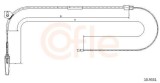 Cablu frana de parcare Mercedes Vaneo 414 Motor 1.6 414.700, 1.7 CDI 414.700, 1.9 414.700, parte montare fata, lungime 1463/860 mm, OE 4144200185