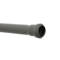 Teava PP pentru scurgere canalizare interioara, cu inel, 40 x 1.8 mm, 2 m, gri foto