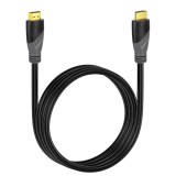 Cablu HDMI 2.0 Daprainno, aliaj de cupru/PVC, negru/gri/auriu, 2 m, 4K