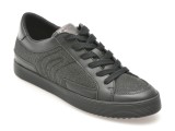 Pantofi GEOX negri, D466HB, din material textil