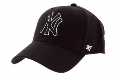 Capace de baseball 47 Brand New York Yankees MVP Cap B-MVPSP17WBP-BKC negru foto
