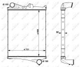 NRF 30225 Intercooler, compresor