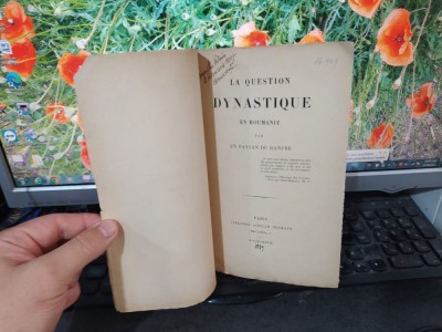 George Bengescu, La question dynastique en Roumanie, Paris 1889, 193 foto