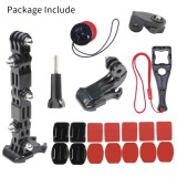 Pachet Surewo de montaj a camerei GoPro Hero 13,12,11,10,9,8,7 Session, DJI Action 5 Pro, Insta 360 X5, Insta 360 X4