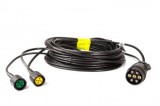 Instalatie Electrica Remorca Auto Usoara, 6.4m, 5 pini Baioneta, 7 pini Conector