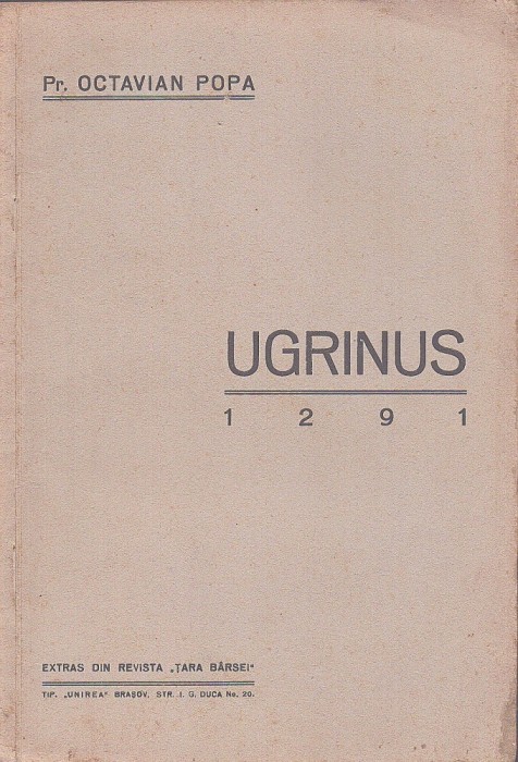 C9070N Ugrinus 1291 de Octavian Popa, 1935, Brașov