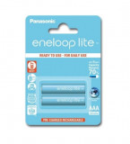 Acumulatori Panasonic Eneloop Lite AAA R3 550mAh 1,2V Ni-MH BK-4LCCE/2BE set 2 buc.