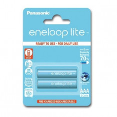 Acumulatori Panasonic Eneloop Lite AAA R3 550mAh 1,2V Ni-MH BK-4LCCE/2BE set 2 buc.