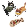 Patch / Petic Textil OEM Cat 2, Set 3 bucati, Multicolor